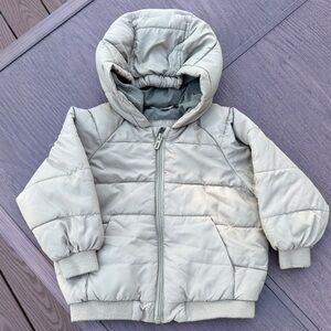 Zara Light Gray Quilted Jacket